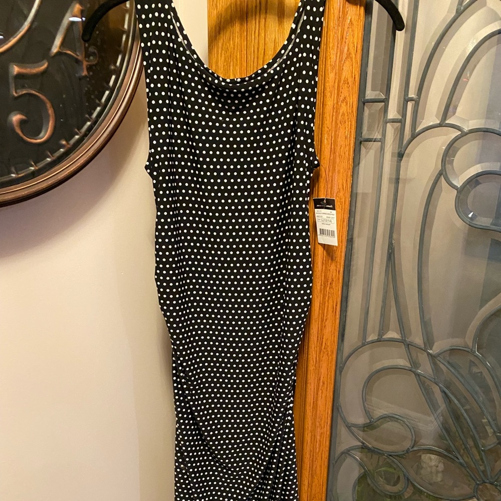 NWT Norma Kamali shirred sides tank dress